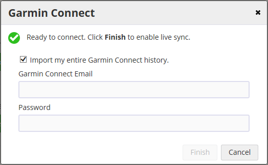 Connecting With Garmin: How sync your account to Garmin Connect | SportTracks