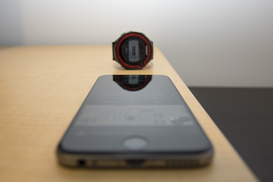 Does garmin watch sync with online iphone