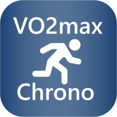 The logo of the VO2max Chrono Connect IQ app