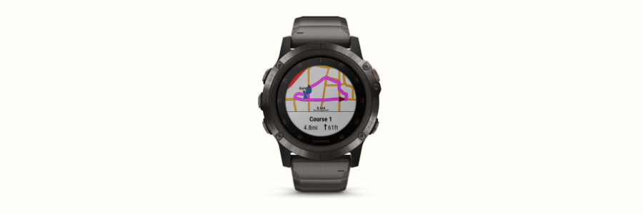 The Garmin Fenix 5 Plus sports watch