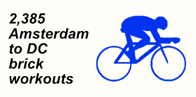 A graphic of a cyclist in an aero position