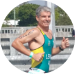 A circular photograph of endurance sports Coach Mike Lennon